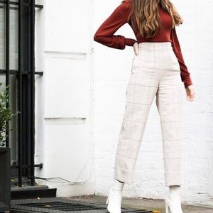 Aritzia Wilfred Plaid Pants